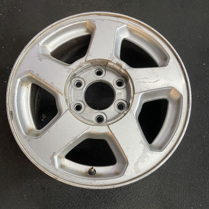 16" TRAILBLAZER 02-03 16x7 aluminum 5 spoke opt QC4 LS flat face pockets Original OEM Wheel Rim