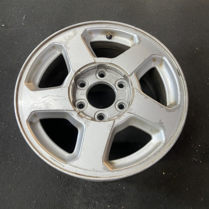 16" TRAILBLAZER 02-03 16x7 aluminum 5 spoke opt QC4 LS flat face pockets Original OEM Wheel Rim