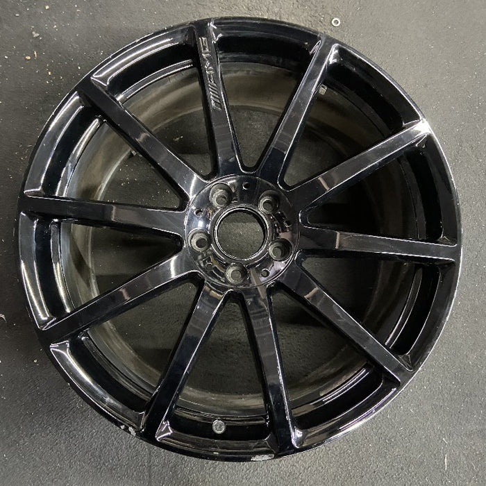 20" MERCEDES S-CLASS 14 222 Type; S63 20x9.5 10 spoke black Original OEM Wheel - Front View