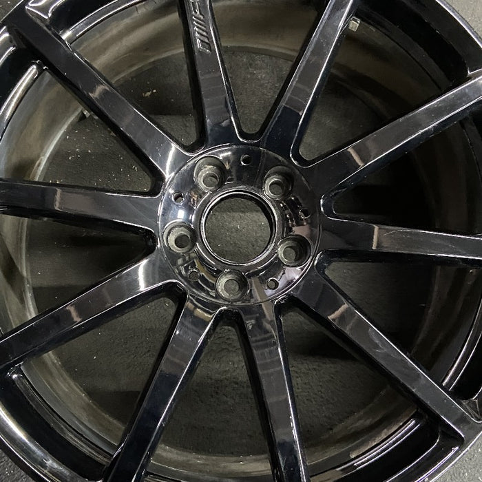 20" MERCEDES S-CLASS 14 222 Type; S63 20x9.5 10 spoke black Original OEM Wheel - Angle View