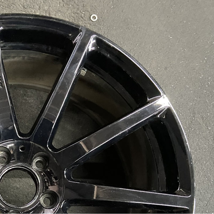 20" MERCEDES S-CLASS 14 222 Type; S63 20x9.5 10 spoke black Original OEM Wheel - Close-Up Detail