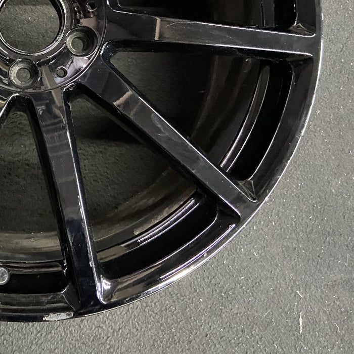 20" MERCEDES S-CLASS 14 222 Type; S63 20x9.5 10 spoke black Original OEM Wheel - Back View