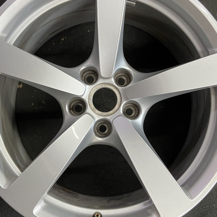 18" PORSCHE MACAN 15-18 18x9 5 individual spokes Original OEM Wheel Rim - Angle View