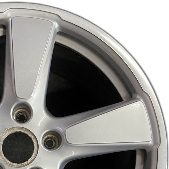 20" PORSCHE PANAMERA 14-16 alloy 20x9.5 5 spoke silver finish Original OEM - Side Profile