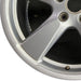 20" PORSCHE PANAMERA 14-16 alloy 20x9.5 5 spoke silver finish Original OEM - Back View