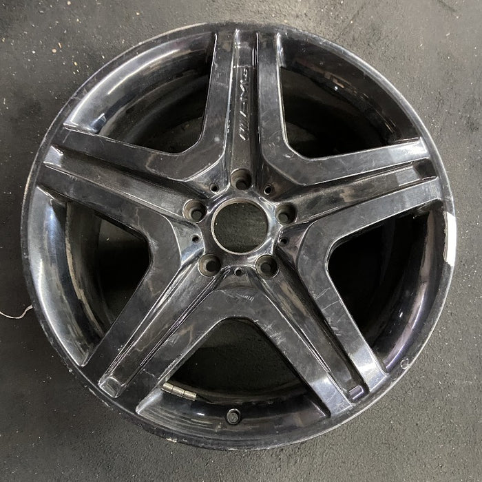 20" MERCEDES G-CLASS 18 463 Type G63 20x9.5 5 spoke black Original OEM Wheel Rim - Front View