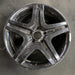 20" MERCEDES G-CLASS 18 463 Type G63 20x9.5 5 spoke black Original OEM Wheel Rim - Front View