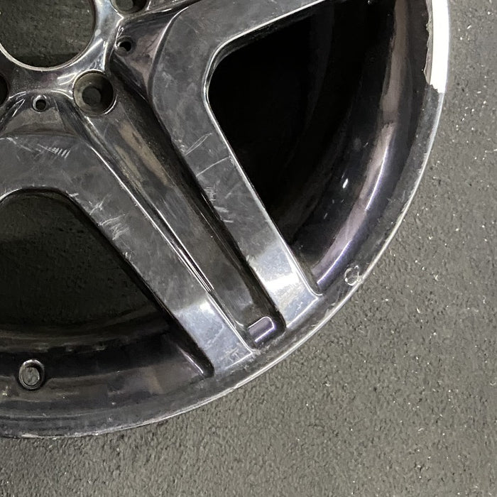 20" MERCEDES G-CLASS 18 463 Type G63 20x9.5 5 spoke black Original OEM Wheel Rim - Back View
