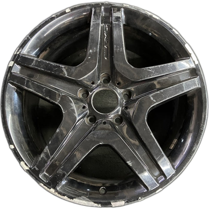 20" MERCEDES G-CLASS 18 463 Type G63 20x9.5 5 spoke black Original OEM Wheel Rim - Front View