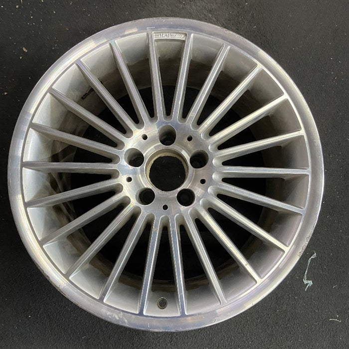 18" MERCEDES S-CLASS 03-06 230 Type; SL55 18x9.5 22 spoke Original OEM Wheel Rim - Front View