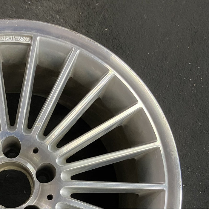 18" MERCEDES S-CLASS 03-06 230 Type; SL55 18x9.5 22 spoke Original OEM Wheel Rim - Close-Up Detail