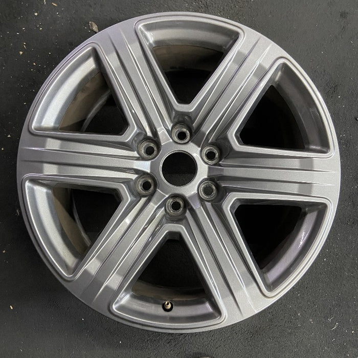 20" FORD F150 PICKUP 18-20 20x8.5 6 spoke straight spoke ribbed Original OEM - Front View