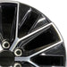 20" GX550 24 20x7.5 alloy machined black Original OEM Wheel Rim - Side Profile