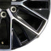 20" GX550 24 20x7.5 alloy machined black Original OEM Wheel Rim - Close-Up Detail