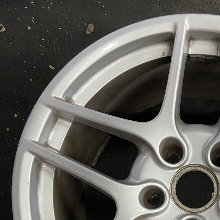 19" PORSCHE 911 09-10 19x11 rear 5 double spoke 67mm offset Original OEM Wheel Rim