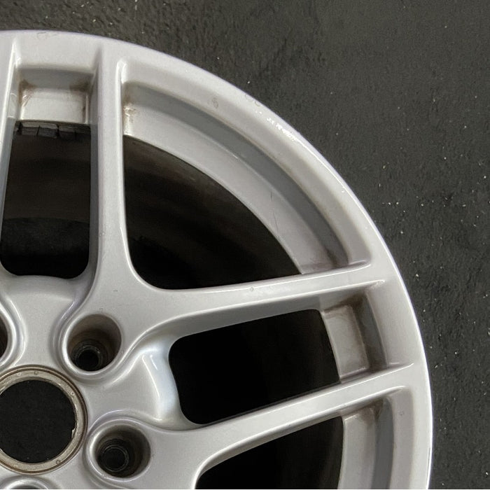 19" PORSCHE 911 09-10 19x11 rear 5 double spoke 67mm offset Original OEM Wheel Rim