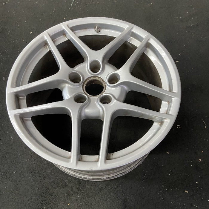 19" PORSCHE 911 09-10 19x11 rear 5 double spoke 67mm offset Original OEM Wheel Rim