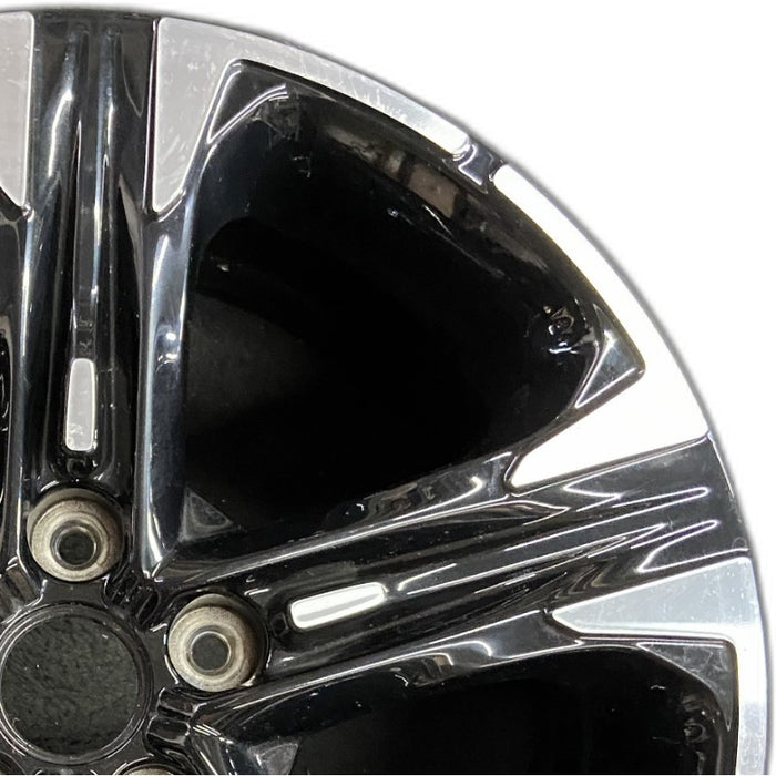 18" K5 21-24 18x7.5 alloy machined face black Original OEM Wheel Rim - Side Profile