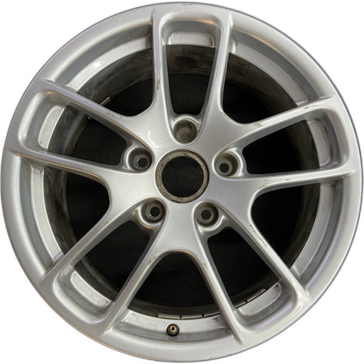 18" PORSCHE BOXSTER 17-24 18x8 5 spoke triangle spoke Original OEM Wheel Rim - Front View