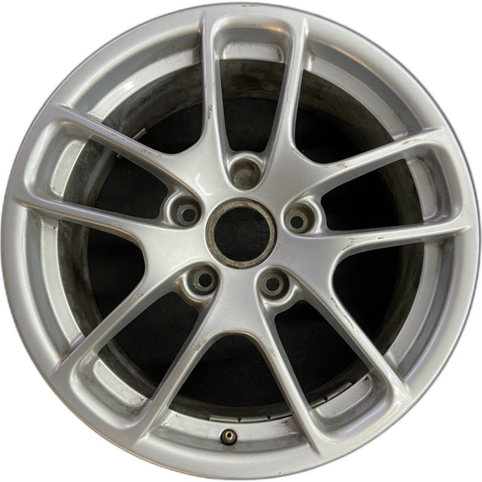 18" PORSCHE BOXSTER 17-24 18x8 5 spoke triangle spoke Original OEM Wheel Rim - Front View