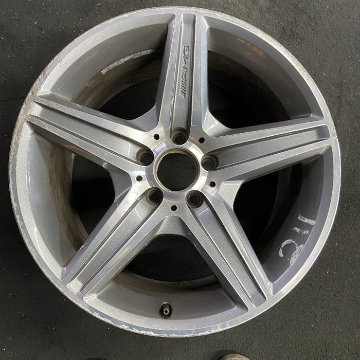 18" MERCEDES E-CLASS 07 211 Type; E63 18x9 5 spoke AMG rear Original OEM Wheel - Front View