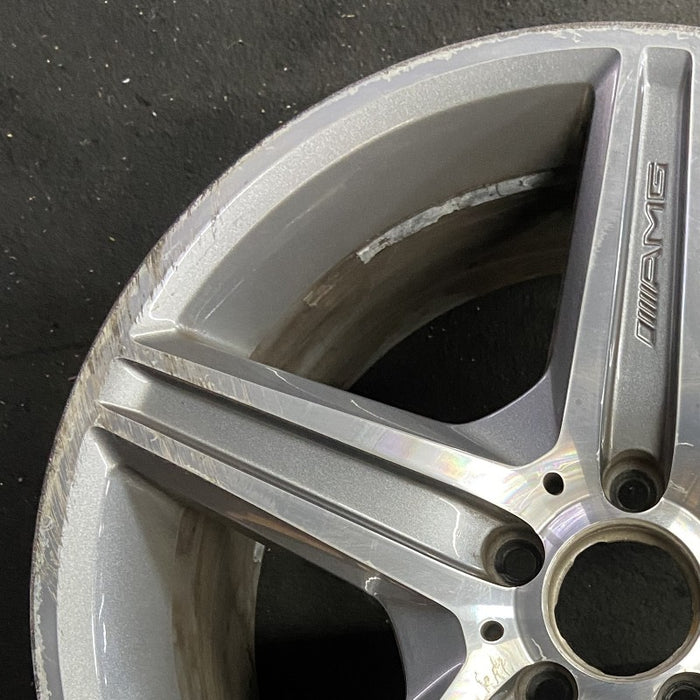 18" MERCEDES E-CLASS 07 211 Type; E63 18x9 5 spoke AMG rear Original OEM Wheel - Side Profile