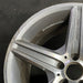 18" MERCEDES E-CLASS 07 211 Type; E63 18x9 5 spoke AMG rear Original OEM Wheel - Side Profile