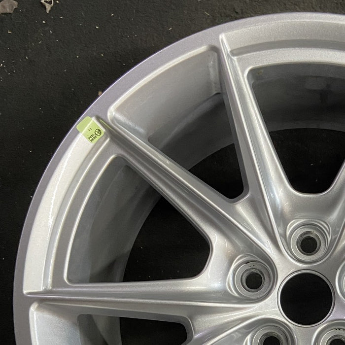 19" MUSTANG 24 19x8.5 5 spoke V spoke Original OEM Wheel Rim - Side Profile
