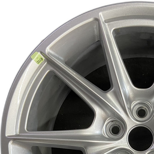 19" MUSTANG 24 19x8.5 5 spoke V spoke Original OEM Wheel Rim - Angle View