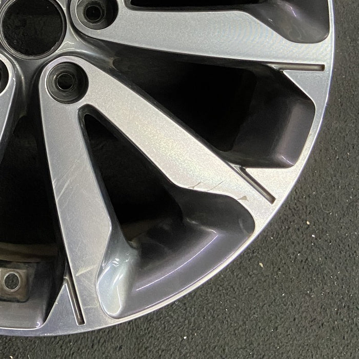 18" SPORTAGE 17 18x7 5 V spoke alloy Original OEM Wheel Rim - Back View