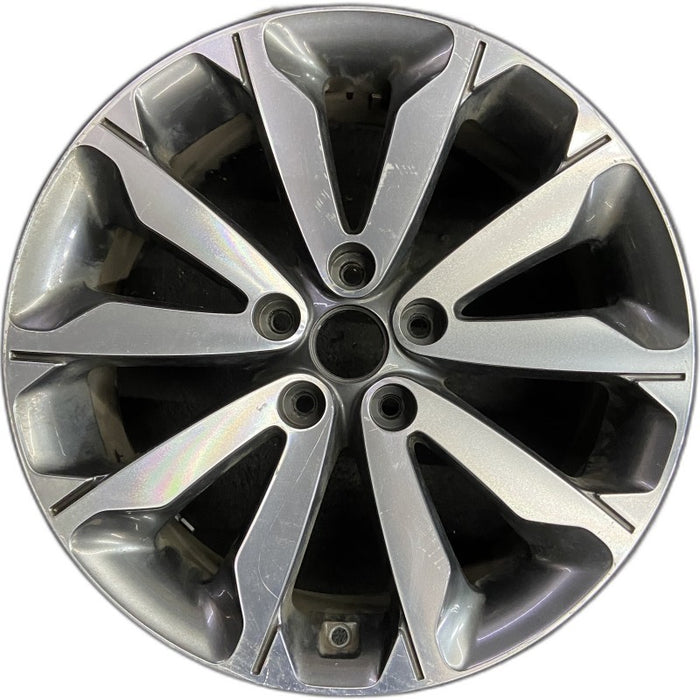 18" SPORTAGE 17 18x7 5 V spoke alloy Original OEM Wheel Rim - Front View