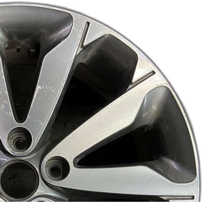 18" SPORTAGE 17 18x7 5 V spoke alloy Original OEM Wheel Rim - Side Profile
