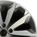 18" SPORTAGE 17 18x7 5 V spoke alloy Original OEM Wheel Rim - Side Profile