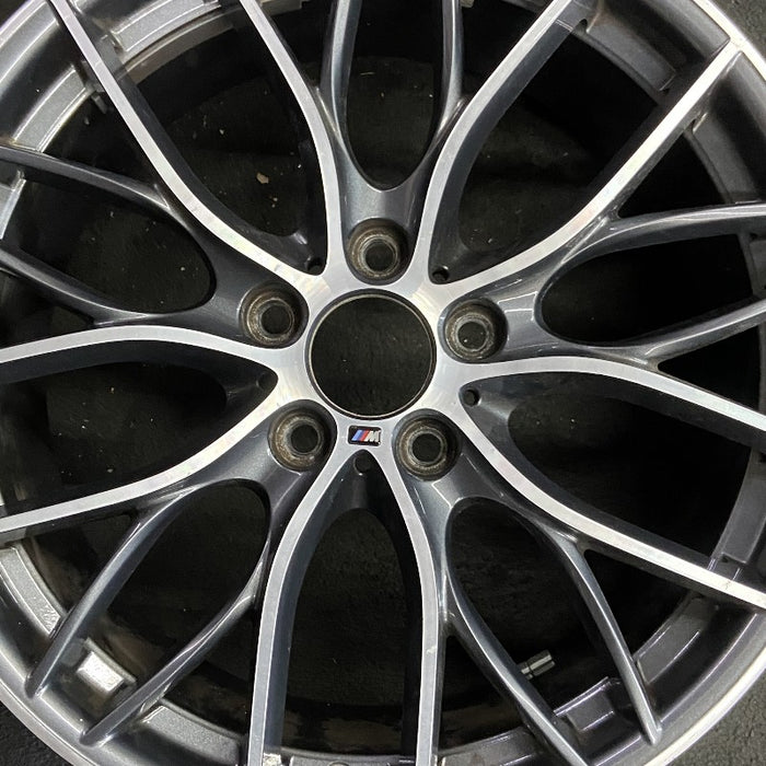 19" BMW 228i 14-16 19x8 10 Y spokes Original OEM Wheel Rim - Angle View