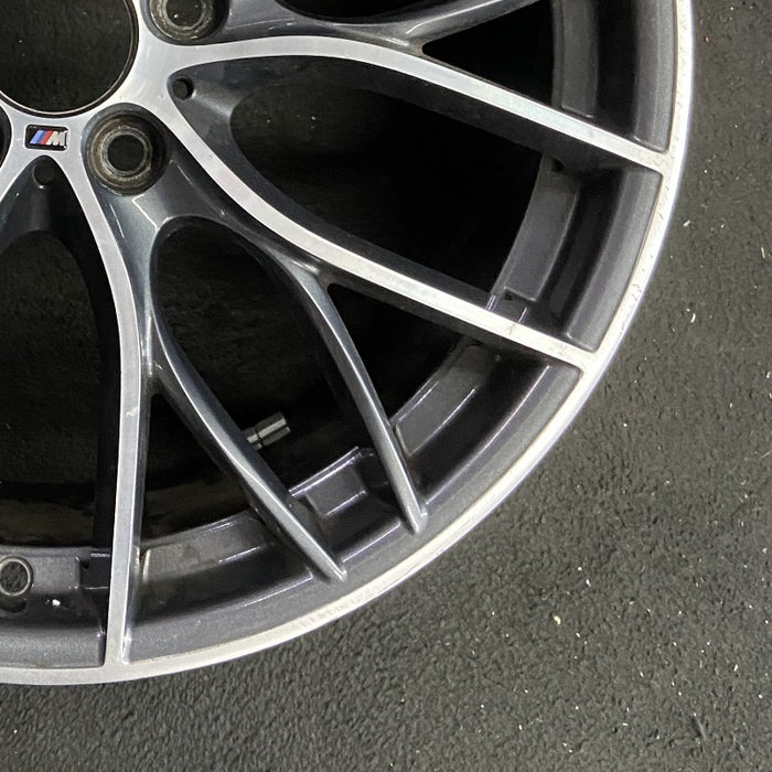 19" BMW 228i 14-16 19x8 10 Y spokes Original OEM Wheel Rim - Back View