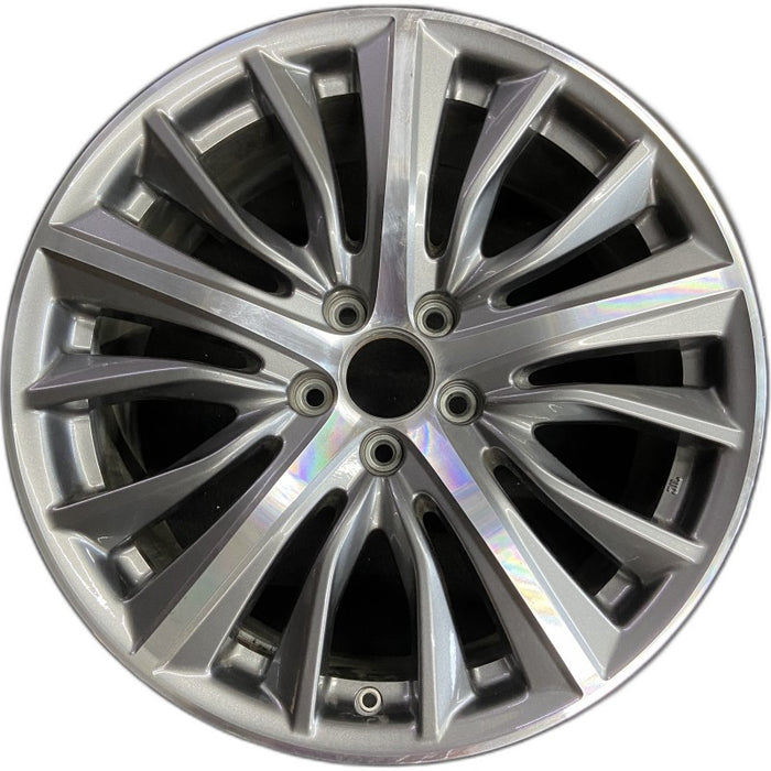 19" TLX 15-16 19x8 accessory machine face Original OEM Wheel Rim - Front View