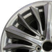 19" TLX 15-16 19x8 accessory machine face Original OEM Wheel Rim - Angle View