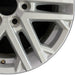 18" SEQUOIA 23-24 18x7.5 6 double spoke silver Original OEM Wheel Rim - Close-Up Detail