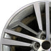20" AUDI Q5 20 20x8 alloy 5 spoke triple spoke silver dark gray Original OEM - Angle View