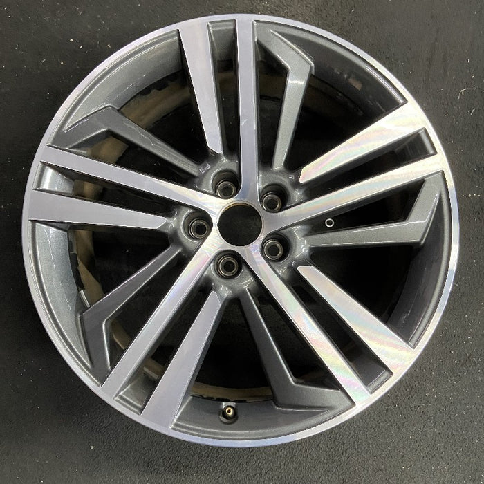 20" AUDI Q5 20 20x8 alloy 5 spoke triple spoke silver dark gray Original OEM - Additional View