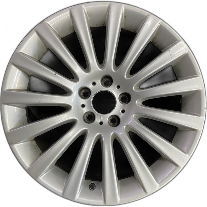 19" BMW 535i GT 10-17 19x8.5 , 15 spoke, flared end spoke Original OEM Wheel Rim - Front View