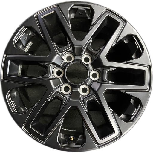 20" SEQUOIA 23-24 20x8 open spoke 6 spoke matte black Original OEM Wheel Rim - Front View