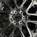20" SEQUOIA 23-24 20x8 open spoke 6 spoke matte black Original OEM Wheel Rim - Angle View
