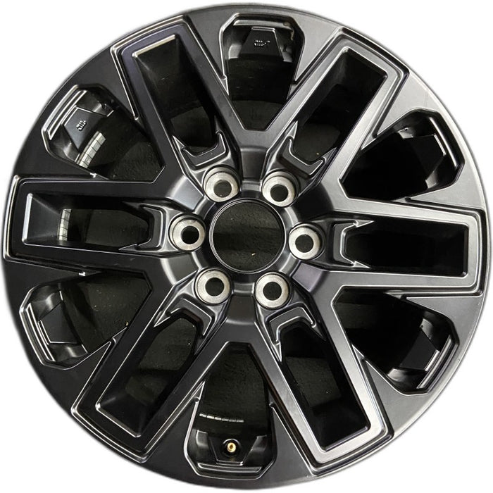 20" SEQUOIA 23-24 20x8 open spoke 6 spoke matte black Original OEM Wheel Rim - Front View