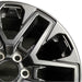20" SEQUOIA 23-24 20x8 open spoke 6 spoke matte black Original OEM Wheel Rim - Side Profile
