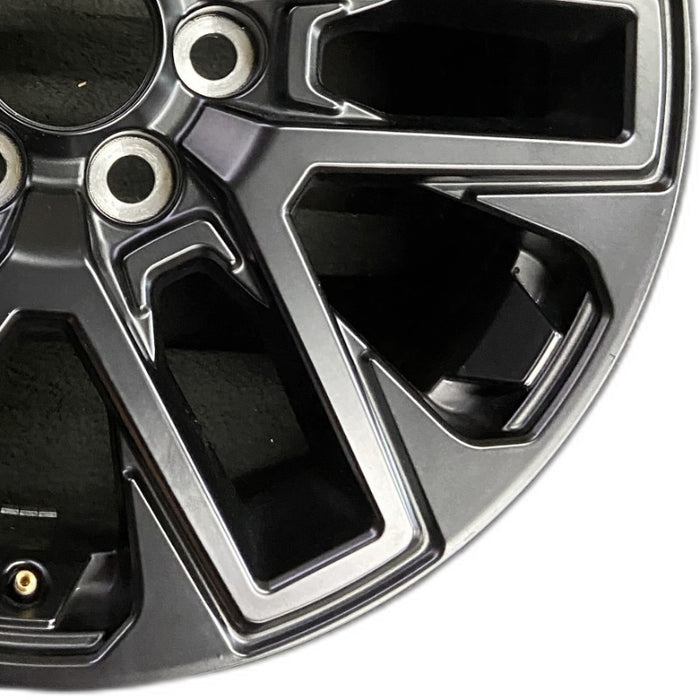 20" SEQUOIA 23-24 20x8 open spoke 6 spoke matte black Original OEM Wheel Rim - Close-Up Detail