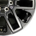 20" SEQUOIA 23-24 20x8 open spoke 6 spoke matte black Original OEM Wheel Rim - Close-Up Detail