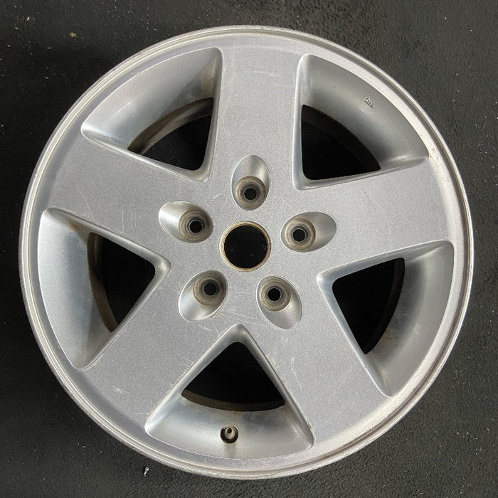 17" WRANGLER 07-08 17x7.5 silver Original OEM Wheel Rim - Front View