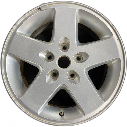 17" WRANGLER 07-08 17x7.5 silver Original OEM Wheel Rim - Front View