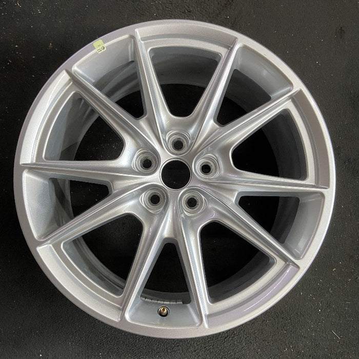 19" MUSTANG 24 19x8.5 5 spoke V spoke Original OEM Wheel Rim - Front View